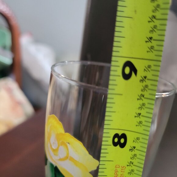 Hand-Painted Floral Champagne Flutes Set Of 2 - Picture 2 of 5